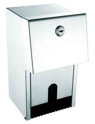Base Dual Toilet Roll Dispenser - Brushed Stainless Steel