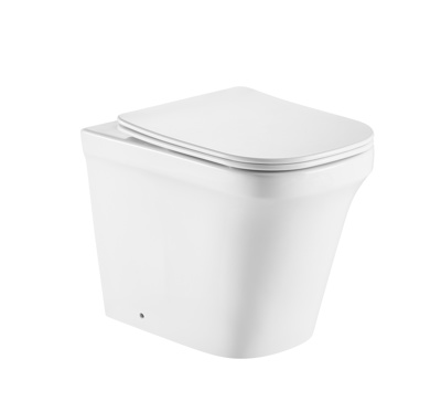 Artesan Amara Rimless Back to Wall Pan - White (excl. concealed cistern) ~