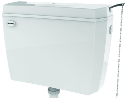 Dudley Acclaim Plastic High Level Cistern - White (excl. brackets)