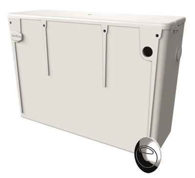Dudley Torrent Plastic Concealed Cistern - Push Button