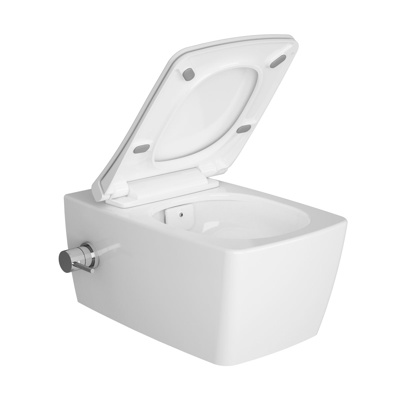 VitrA M-Line Aquacare Wall Hung Pan & Seat (integrated thermostatic mixer valve & controller)  