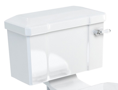 Burlington Extended Depth S Trap Close Coupled Cistern 520mm with Lever