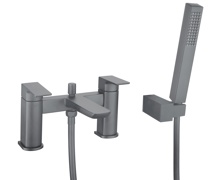 Bedgebury Bath Shower Mixer - Gunmetal Grey