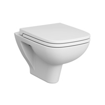 VitrA S20 Smooth Flush Wall Hung Pan 52cm - White (excl. frame & cistern)