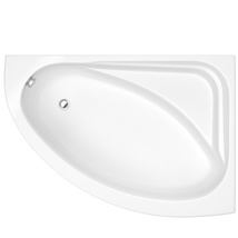 Trojan Orlando Corner Bath 1500 x 1020mm Right Hand - White - No Tap Holes