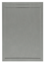 Dzignstone Solid Linear 1200 x 900 x 26mm Tray - Concrete Dark