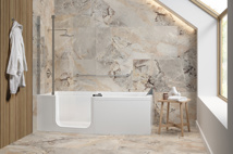 Elegance 1800 x 850mm Walk in Bath - White (Right Hand)