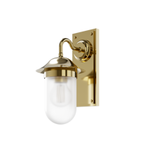 Burlington Guild Wall Light & Frosted Glass - Gold